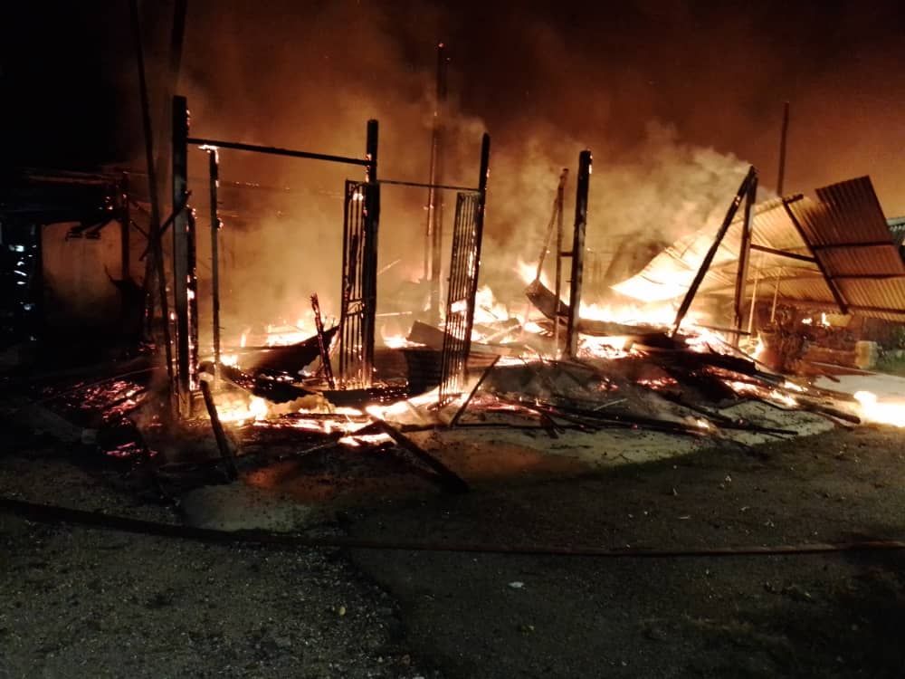 Lelaki warga emas terbakar 90 peratus maut dalam kebakaran