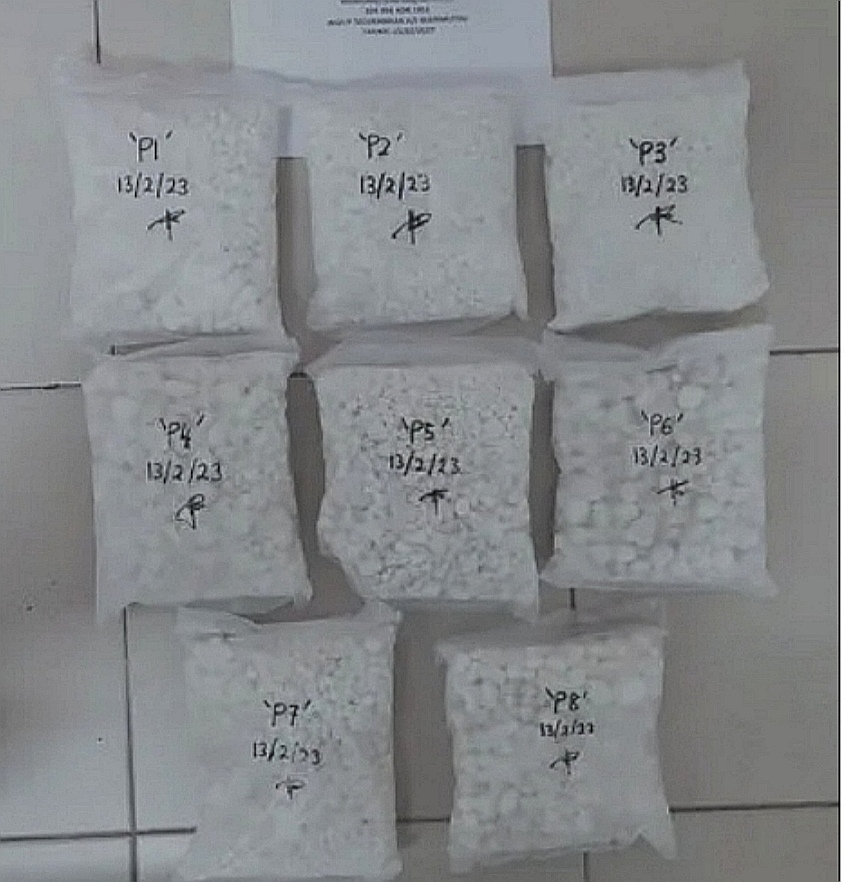 Polis cekup penganggur edar ganja, heroin 3.89 kg