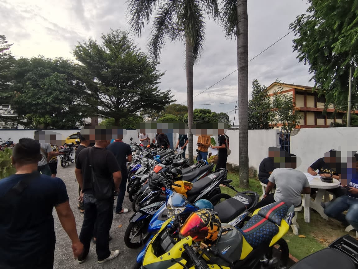 Pelajar kolej antara 8 samseng jalanan yang ditahan, 37 motosikal disita