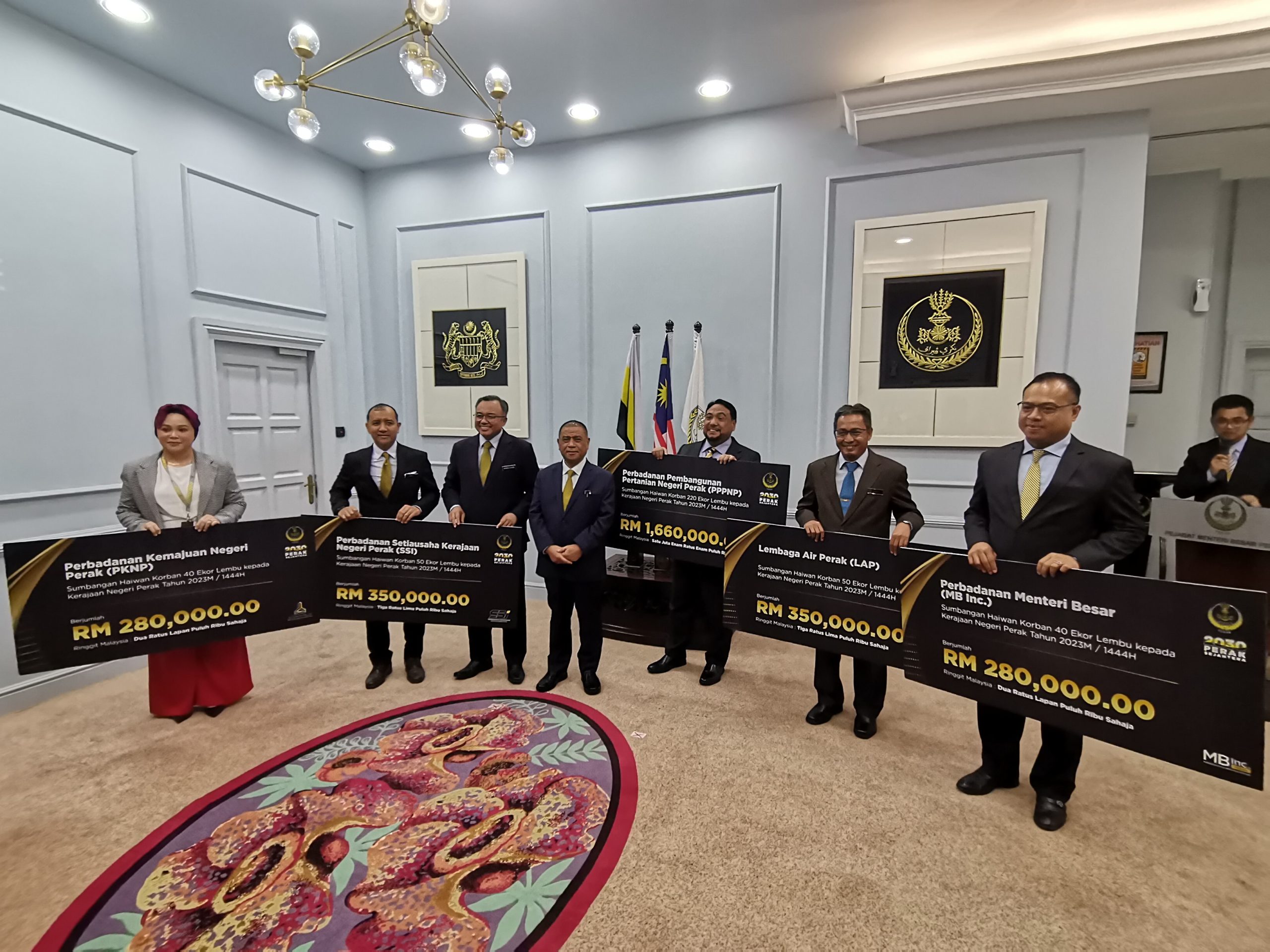 Perak terima sumbangan 400 lembu korban bernilai RM2.92 juta