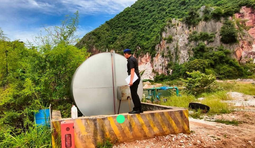 Sorok 12,000 liter diesel dalam kilang proses batu kapur