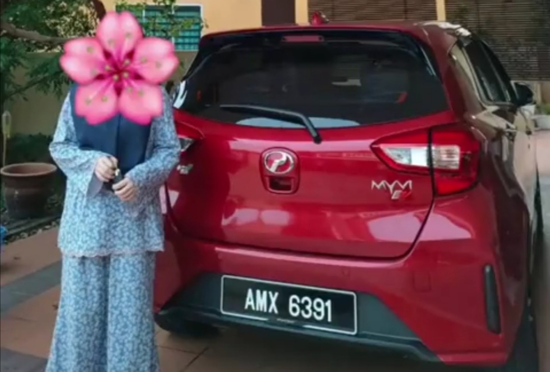 Polis cari pencuri Myvi merah