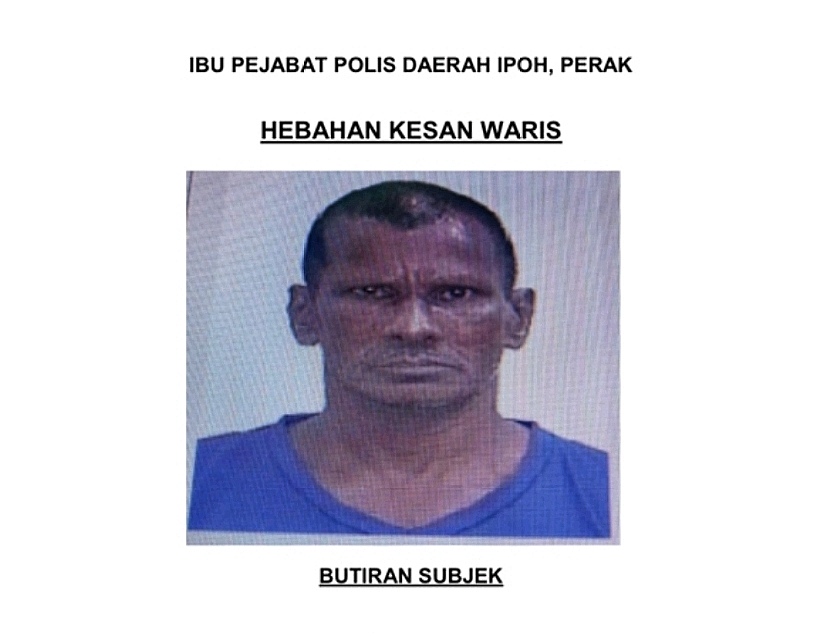 Polis cari waris Arujunan