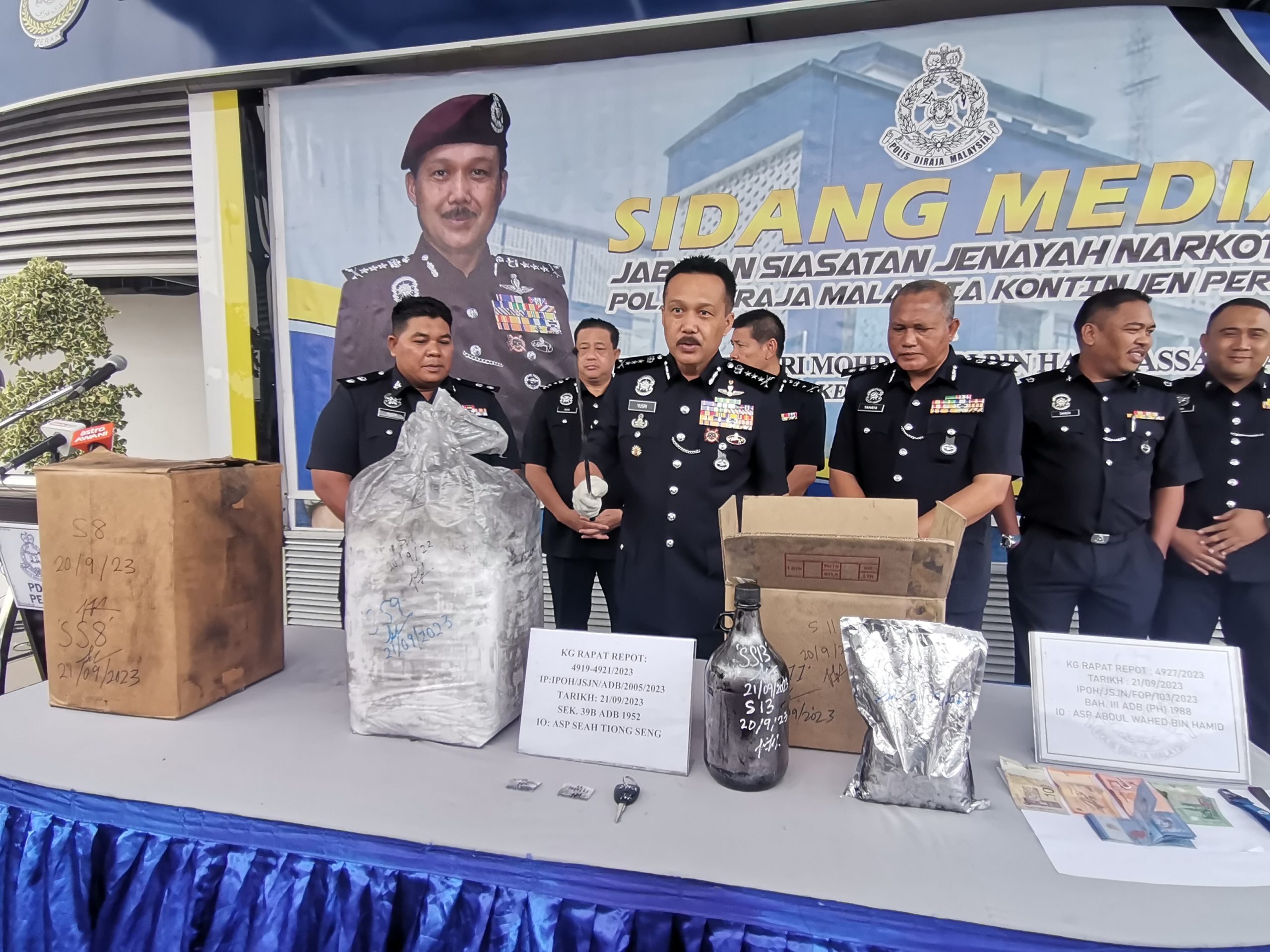 Lima lelaki edar dadah tak sampai sebulan ditahan, polis rampas RM1.57 juta dadah
