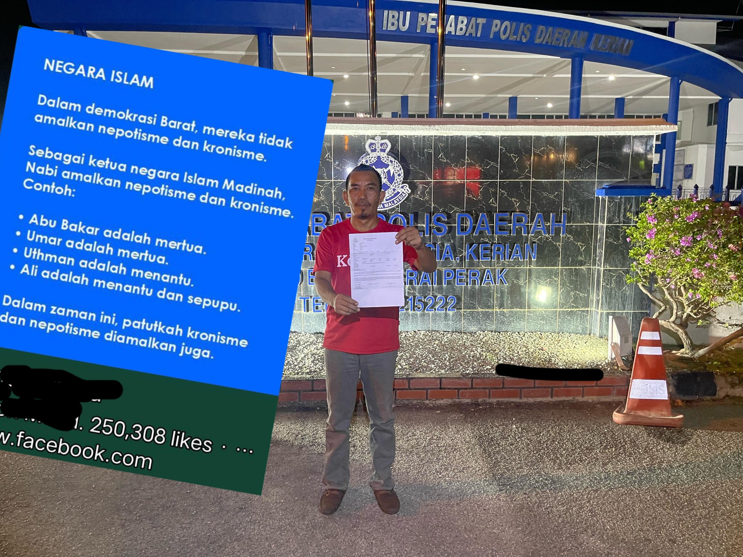 PENGAMAL MEDIA BUAT LAPORAN POLIS PIHAK HINA NABI